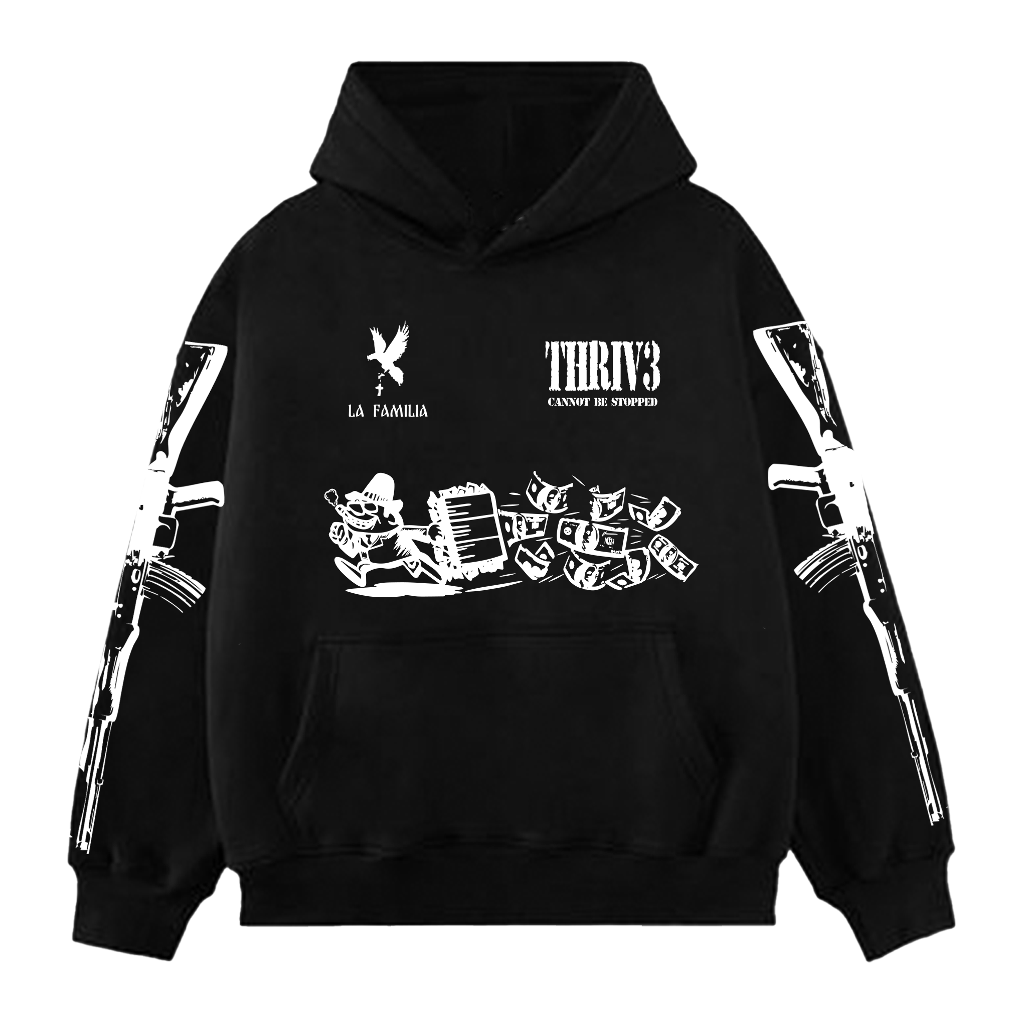 GARJOKA x THRIV3 Хууди [Черно]