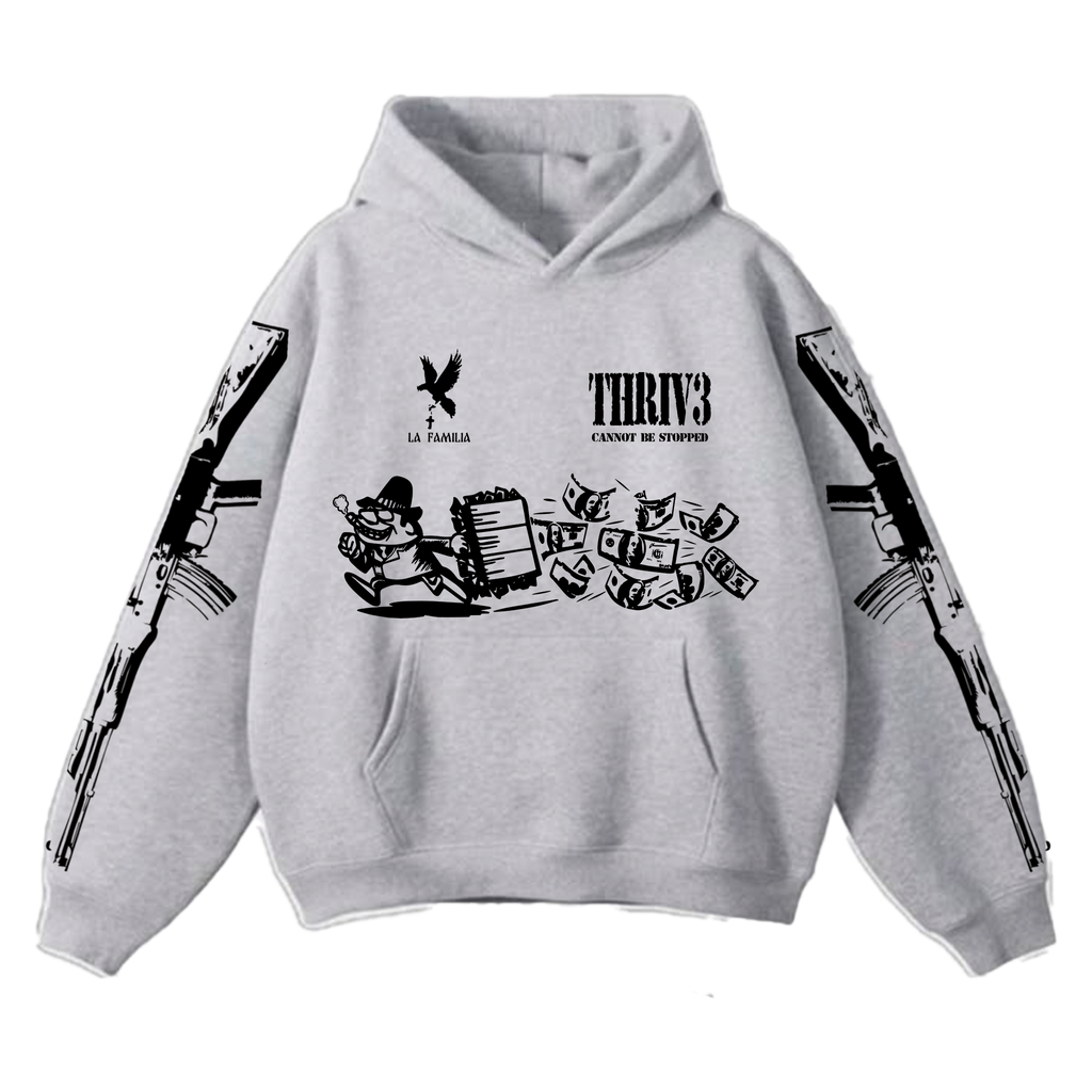 GARJOKA X THRIV3 Хууди [Сиво]